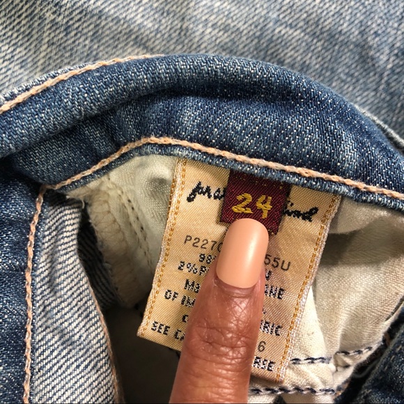 7 For All Mankind Cropped Jeans - Wide Leg - Picture 3 of 7